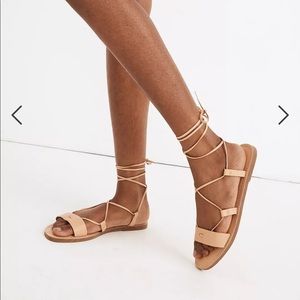 Madewell the boardwalk lace up sandal